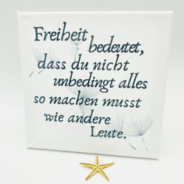 Leinwand mit Text