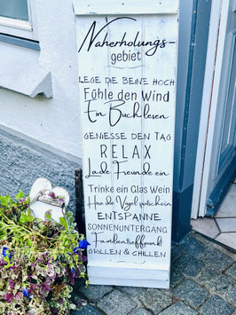 Holzschild wetterbeständig Naherholungsgebiet
