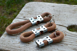Schlüsselanhänger in Orange Melange | Ropes Upcycled