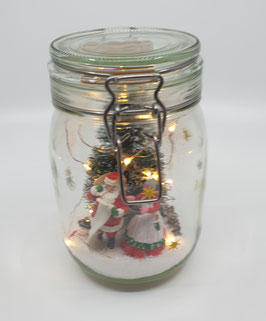 Verrine de Noël en verre