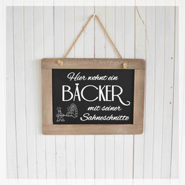 Schiefertafel, Bäcker