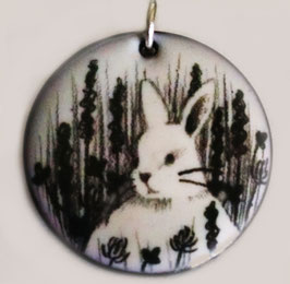 Large Round Necklace in Bunny