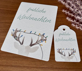 Fröhliche Weihnachten Geschenkanhänger