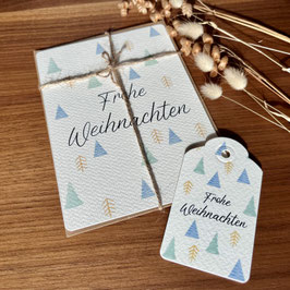 Frohe Weihnachten Geschenkanhänger