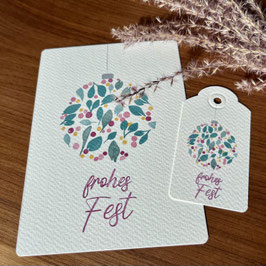Frohes Fest Geschenkanhänger