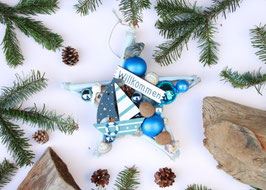 Martime Deko Sterne in blau & hellblau