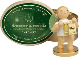 Wendt & Kühn Goldedition No. 19, Der Chronist 'Engel mit  vergoldeter Kamera'