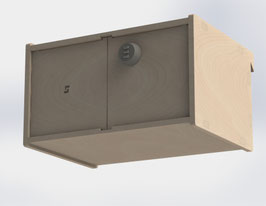 großer Schrank mit Schloss