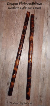 Dragon Flute - endblown - Northern Lights and Carved