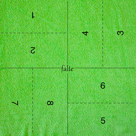 falte Mikrofaser Reinigungstuch Schwingfaltung Grün - JETZT mit Faltelinien (Frotteestruktur) Grün 40 x 40 cm