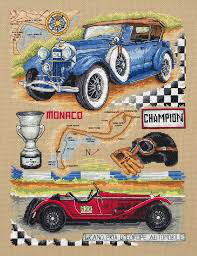 KIT PUNTO DE CRUZ  THE RACE 31 X 24 cm