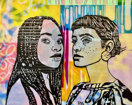Mixedmedia "Sisterhood"