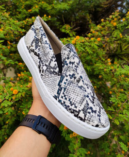 VANS SNAKE BLANCO/NEGRO