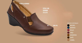 Zapato Comfort Dama Mod.346 café