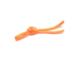 1 mètre de cordon satiné "queue de rat"  orange  - 2 mm