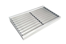 Tavolino anteriore 80 inox 29 cm.