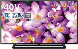 東芝 40V型 液晶テレビ REGZA（S22シリーズ）40S22　地上・BS・110度CS対応