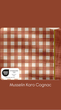 Musselin gemustert Meterware