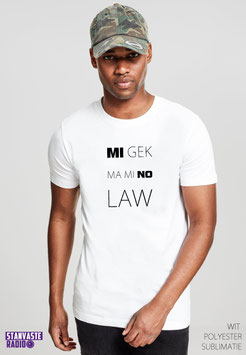 T-shirt Wit Mi Gek Ma Mi No Lauw NR002