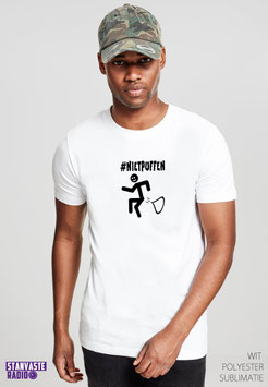 T-shirt Wit #NietPuffen NR003