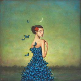 Giclée, "Metamorphosis in Blue " 50 x 50 cm