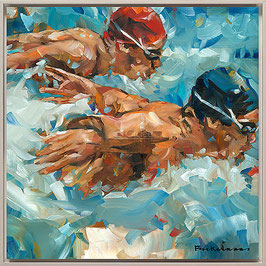 Butterfly stroke, 50 x 50 cm, Druck auf Leinwand, Auflage 150 Stück
