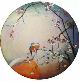 Jutta Votteler "Frühlingsabend", 45 cm Durchmesser