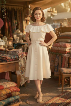 PR Creations "Jupe" - Vintage Ivory Cotton