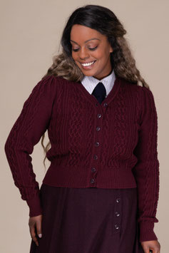 The Ice Breaker Cardigan - Plum