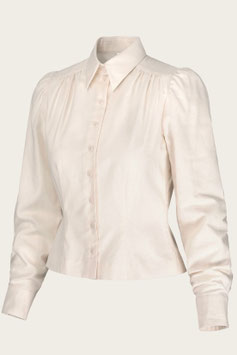 The Spectacular Spearpoint Shirt - Ivory (1930er Jahre Stil)