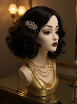 Art Deco Haarspange Silber