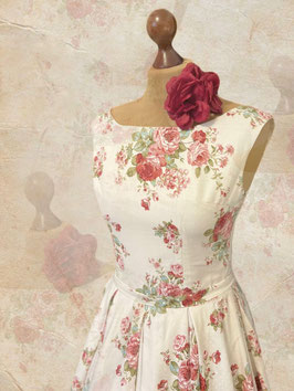 PR Creations 50er Jahre Stil "Bisous Fleurs" Kleid