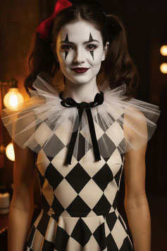 Tüll Kragen - Weiss