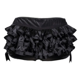 Buttress & Snatch - Boudoir Lingerie Ruffle Panty - Schwarz