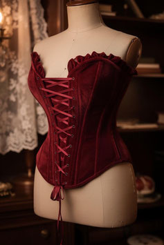 Corsette Rot Velvet