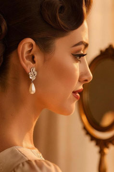 Perlen/Strass Ohrringe