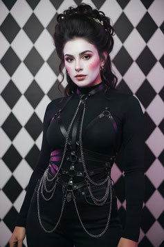 Harness Madame de Pompadour - Schwarz