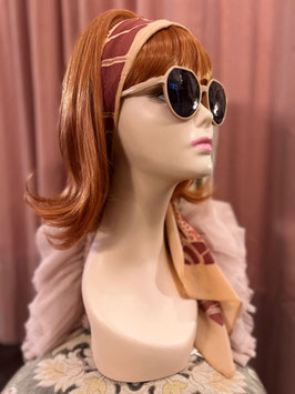 The Silver Screen Silk Scarf - Peach
