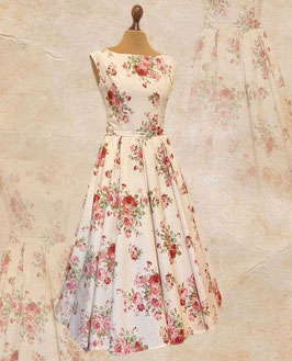 PR Creations 50er Jahre Stil "Bisous Fleurs" Kleid