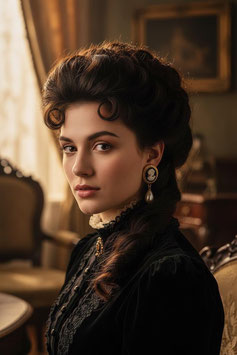 Cameo Ohrringe - Edwardian Stil