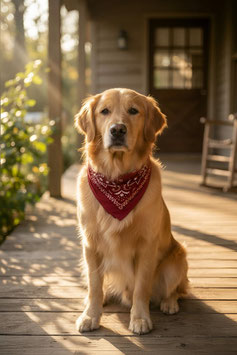 Hunde Bandana - Rot Classic