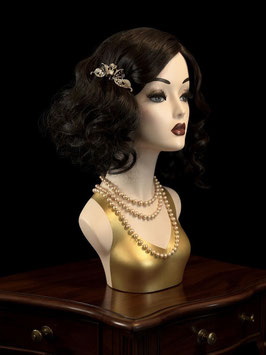 Art Deco Haarspange Silber