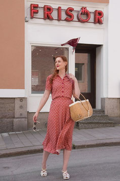 Emmy Design -Culottes - Rot Art Deco Fächer