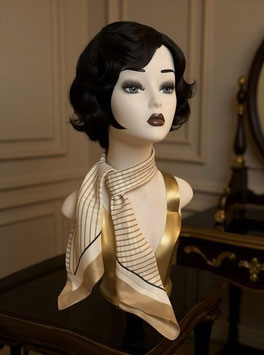 Foulard Satin - Golden/Ivory