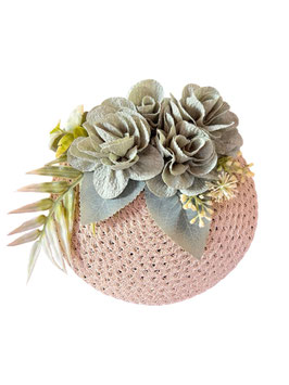 Fascinator - Natural/Grün