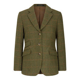 Ladies Derby Tweed Blazer - Dunkles Salbeigrün (Goodwood Style)