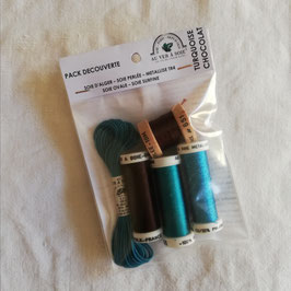 Pack "découverte" turquoise et chocolat