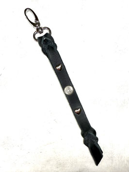 Leadrope Hanger Schwarz - Triskele, Herzen