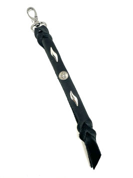 Leadrope Hanger Schwarz - Triskele, Wellen