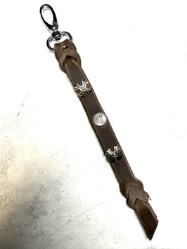 Leadrope Hanger Dunkelbraun - Triskele, Zierkreuz